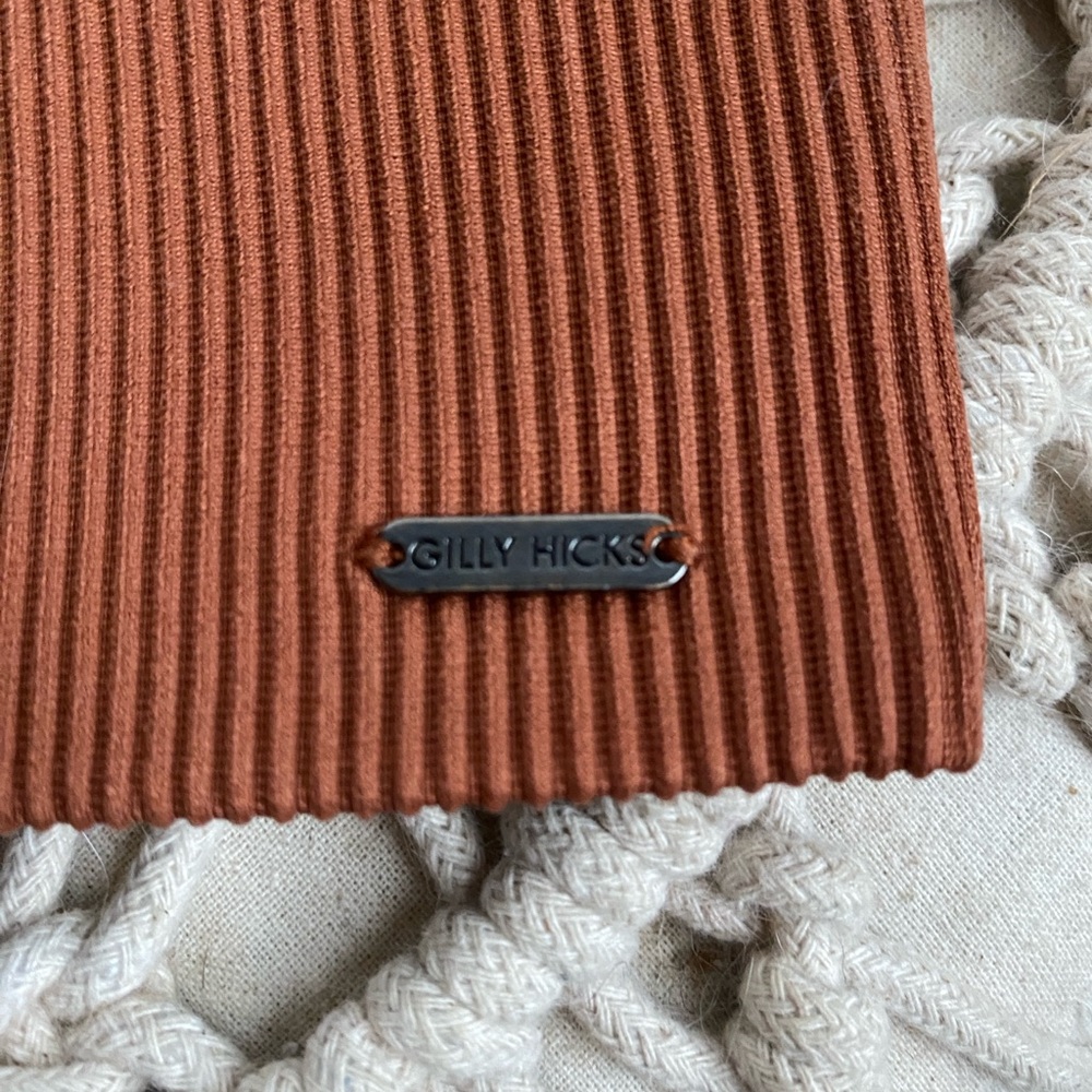 Women's Rust Ribbed Bralette - Picture 2 of 3